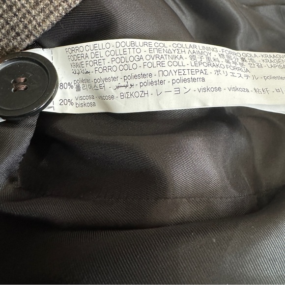 Zara brown blazer with pockets size M NEW - Picture 6 of 9
